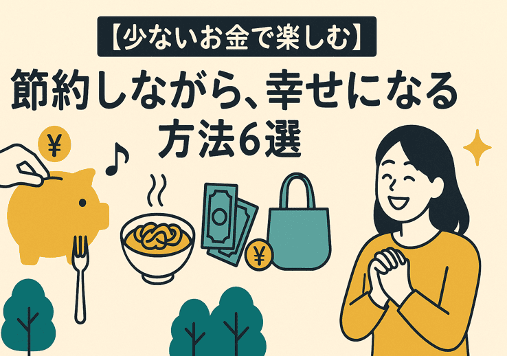 【少ないお金で楽しむ】節約しながら、幸せになる方法6選